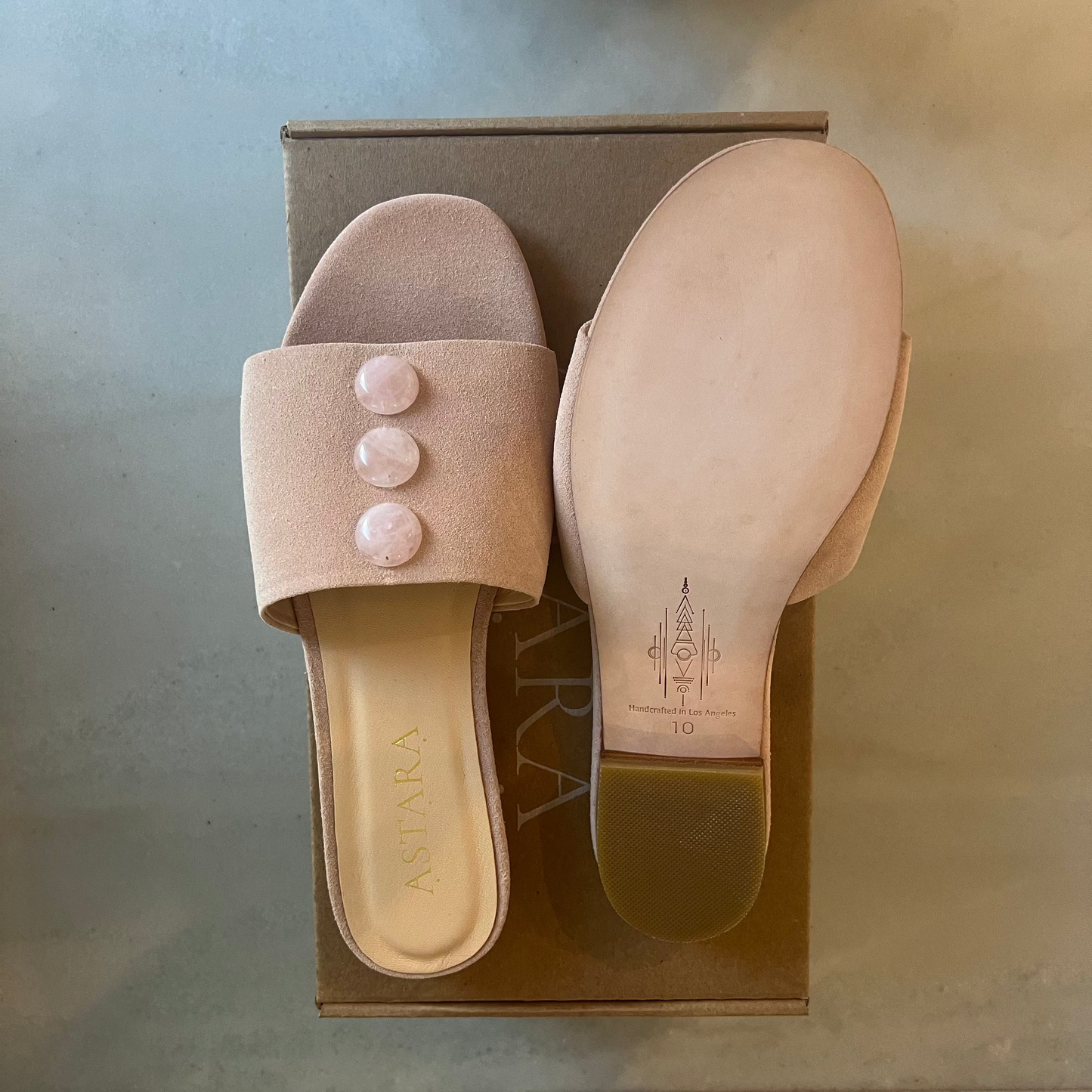SAMPLE SALE/ SAHARA Rose Quartz Sz 10