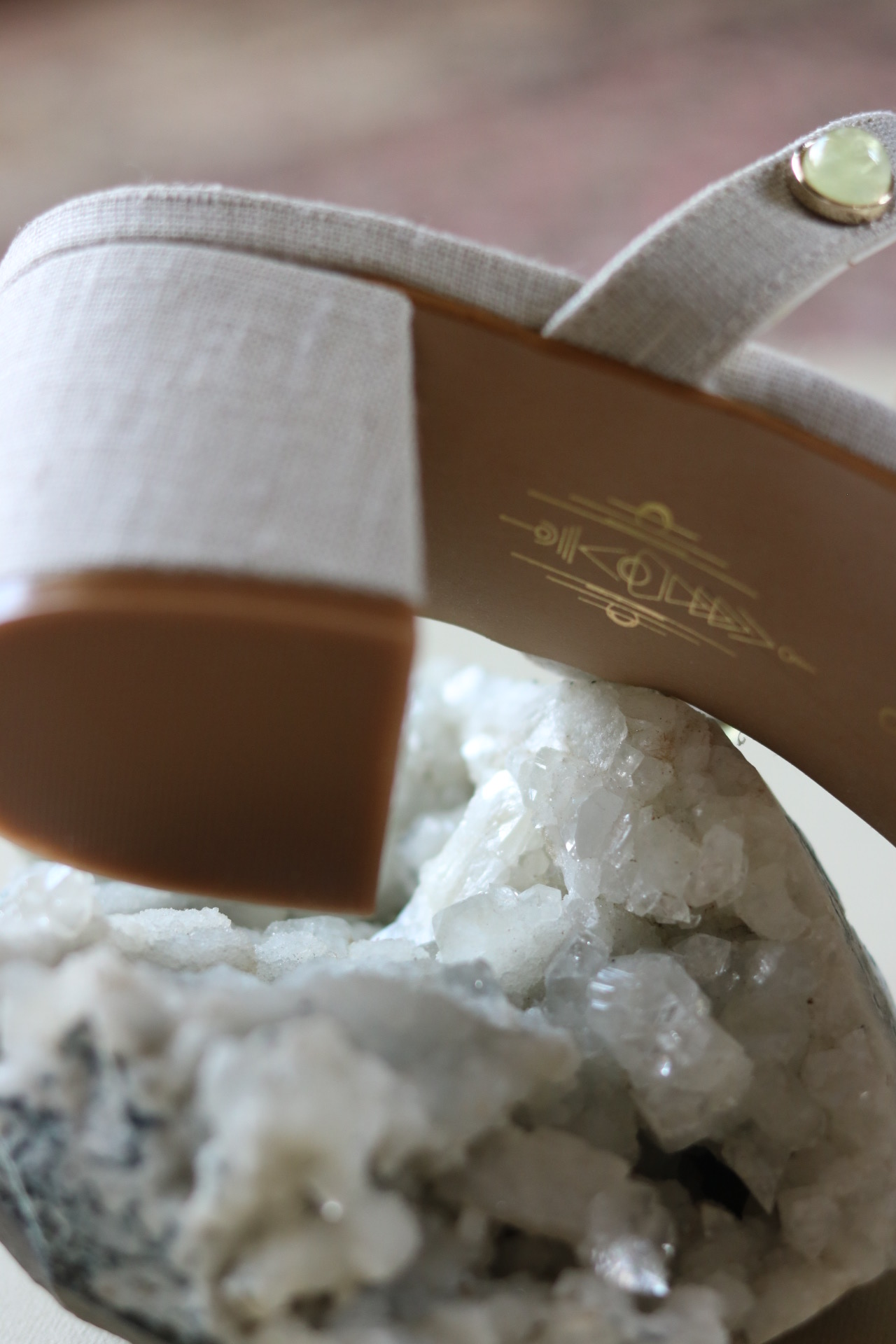 SELENE Prehnite Vegan Linen Mule