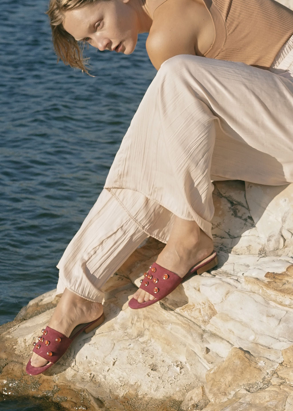 SAHARA Carnelian Sandal