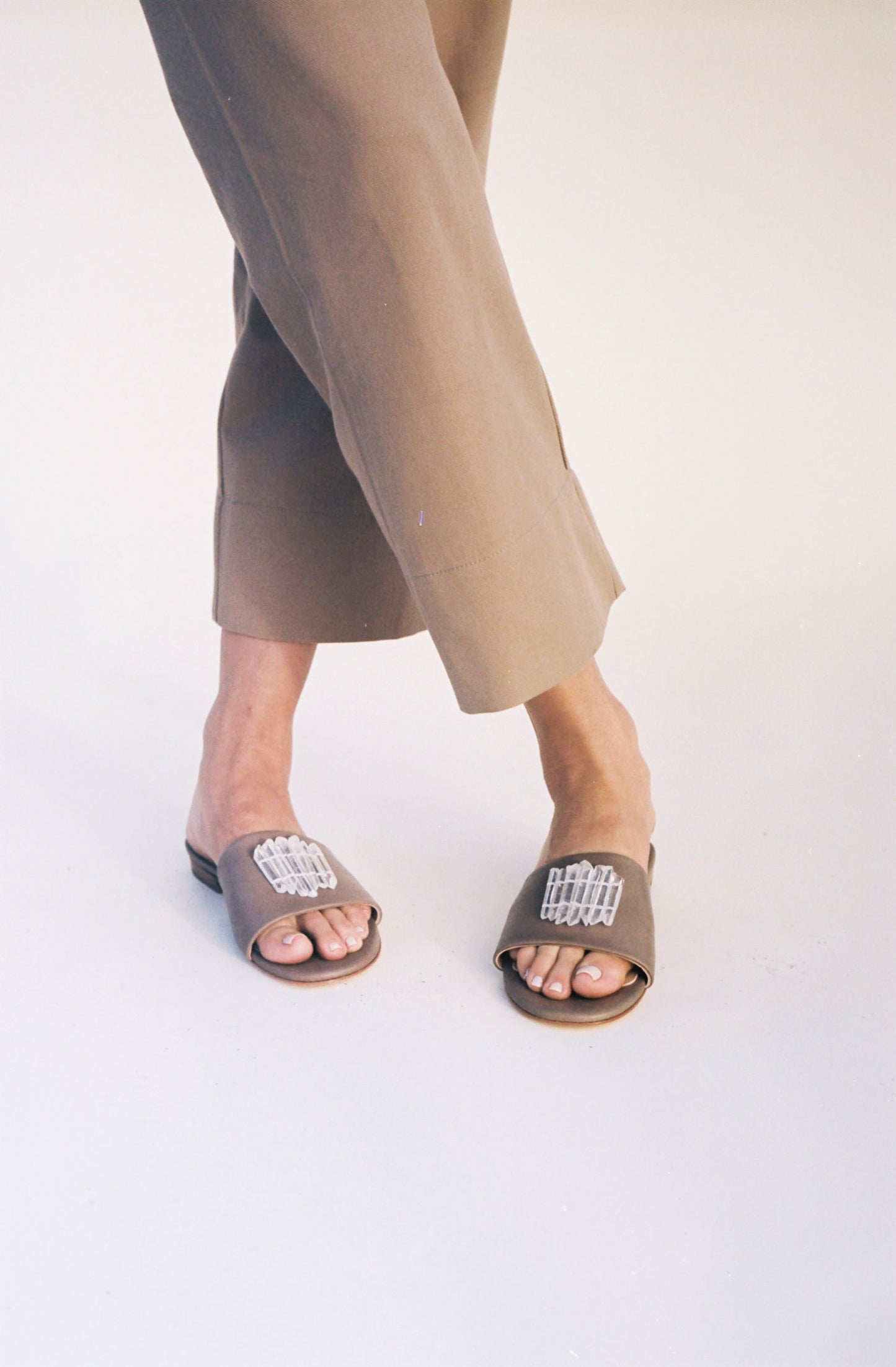 SAHARA Clear Quartz Sandal