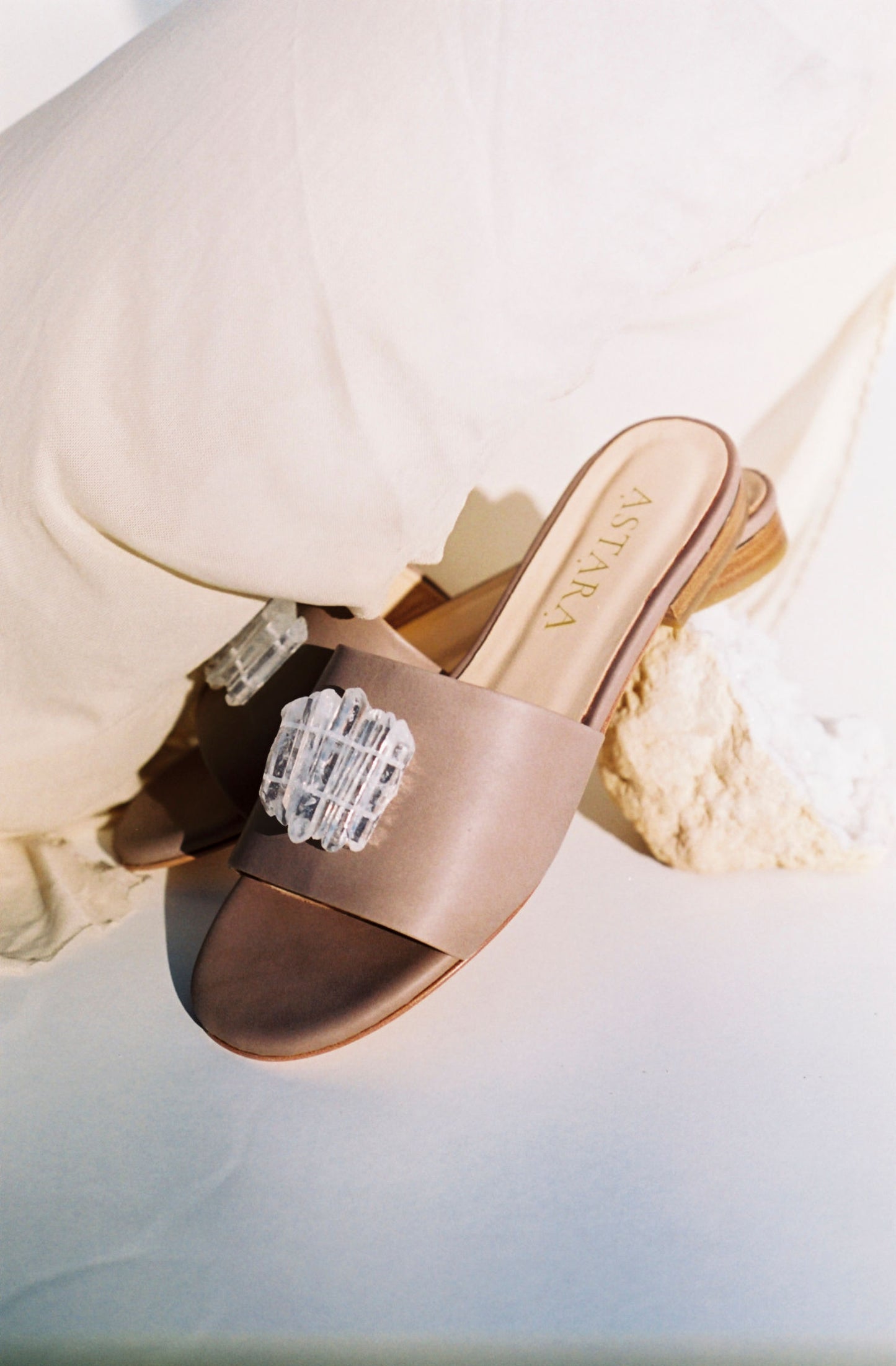 SAHARA Clear Quartz Sandal