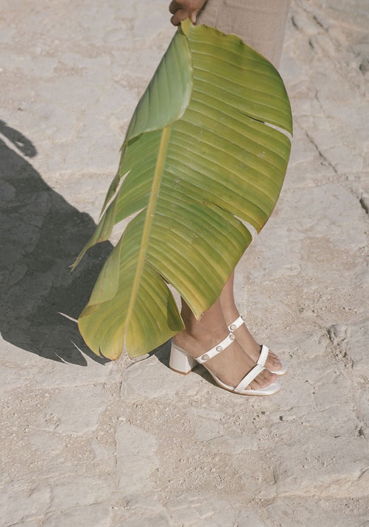 SELENE Moonstone Satin Sandal