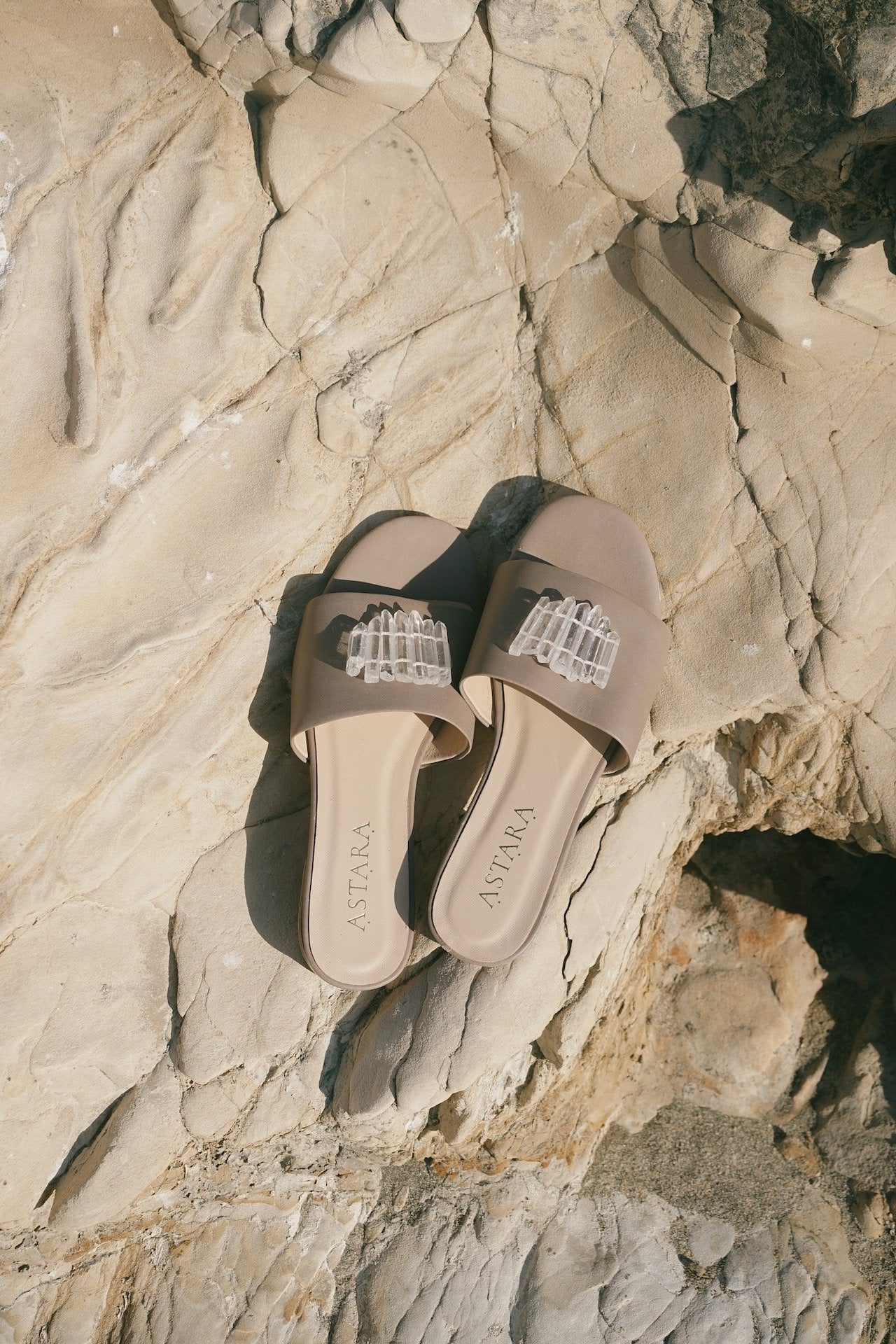 SAHARA Clear Quartz Sandal