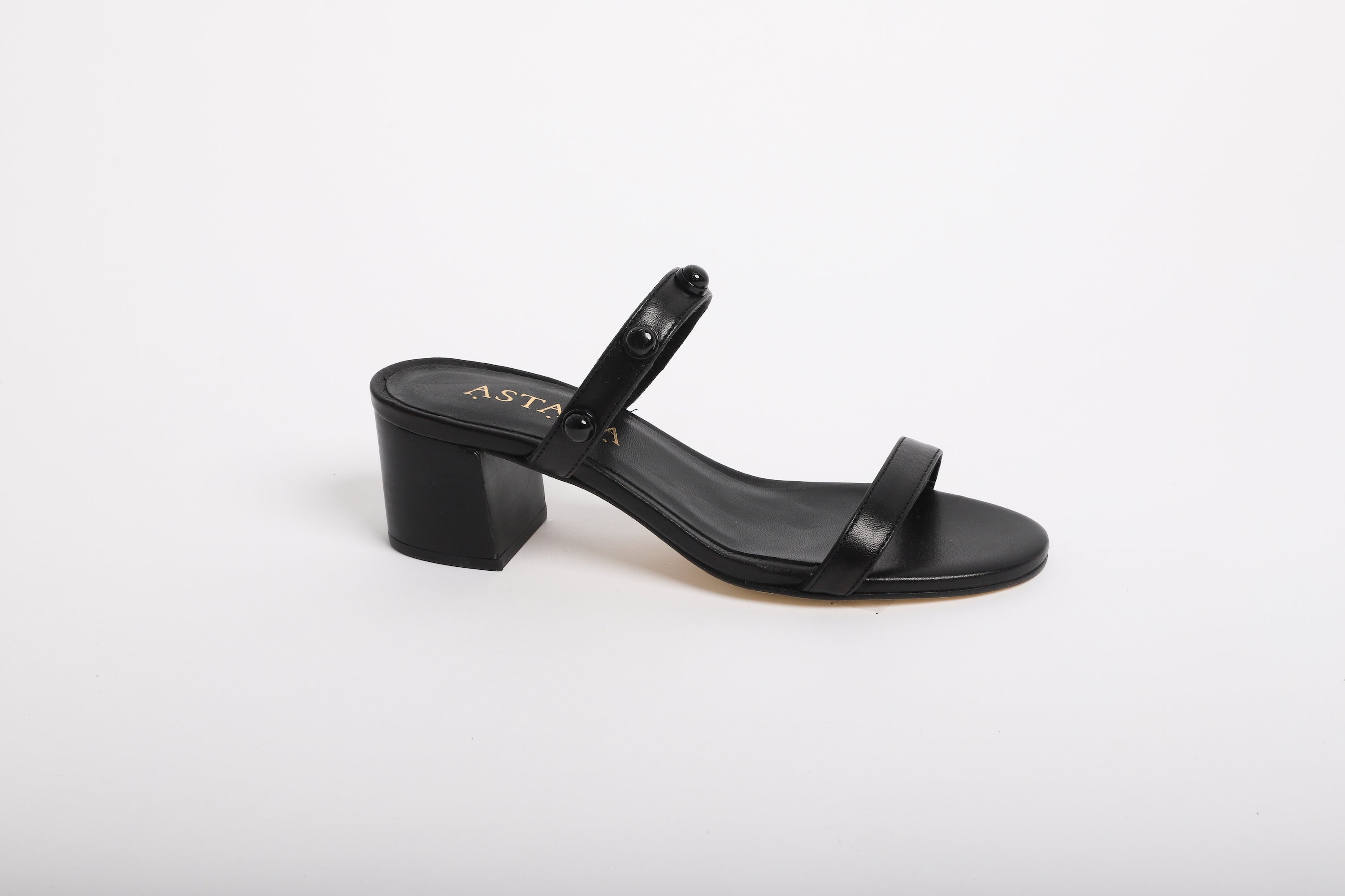 Grounding Luxury Footwear SELENE Black Onyx Sandal – ASTARA